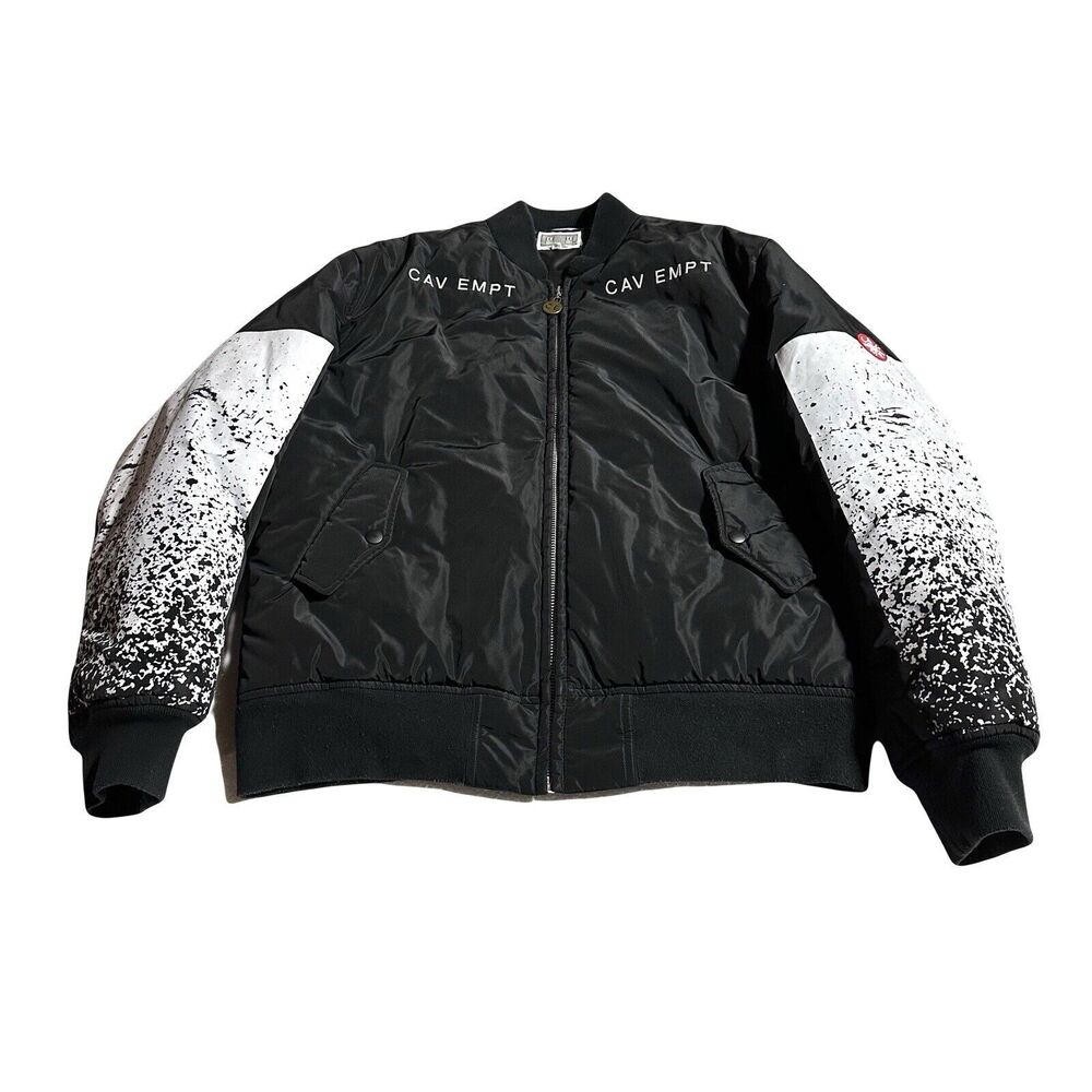 Cav Empt Speckles Bomber Jacket Size L Large Spellout